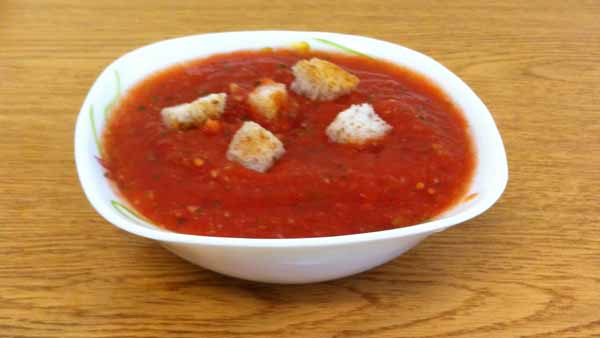 Суп-смузи томатный постный
